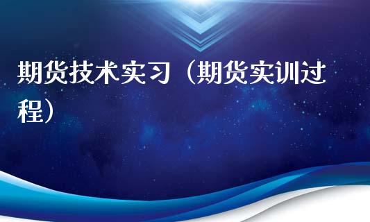 期货技术实习（期货实训过程）_https://www.xyskdbj.com_期货手续费_第1张