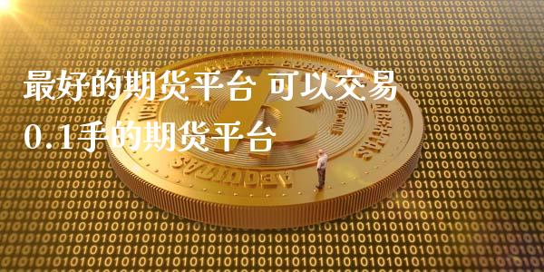 最好的期货平台 可以交易0.1手的期货平台_https://www.xyskdbj.com_期货学院_第1张