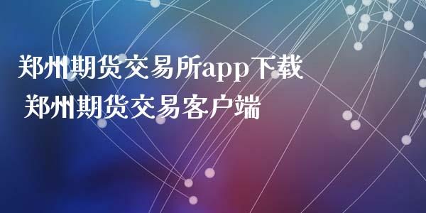 郑州期货交易所app下载 郑州期货交易客户端_https://www.xyskdbj.com_期货学院_第1张
