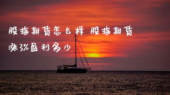 股指期货怎么样 股指期货涨3%盈利多少_https://www.xyskdbj.com_原油行情_第1张