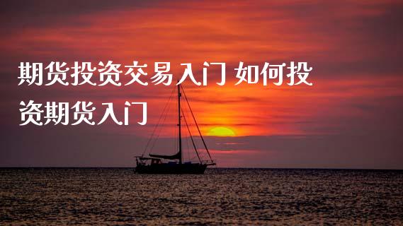 期货投资交易入门 如何投资期货入门_https://www.xyskdbj.com_期货学院_第1张