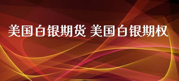 美国白银期货 美国白银期权_https://www.xyskdbj.com_期货平台_第1张