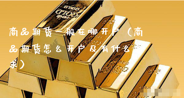 商品期货一般在哪开户（商品期货怎么开户及有什么要求）_https://www.xyskdbj.com_期货平台_第1张