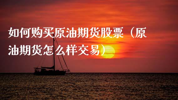 如何购买原油期货股票（原油期货怎么样交易）_https://www.xyskdbj.com_期货手续费_第1张